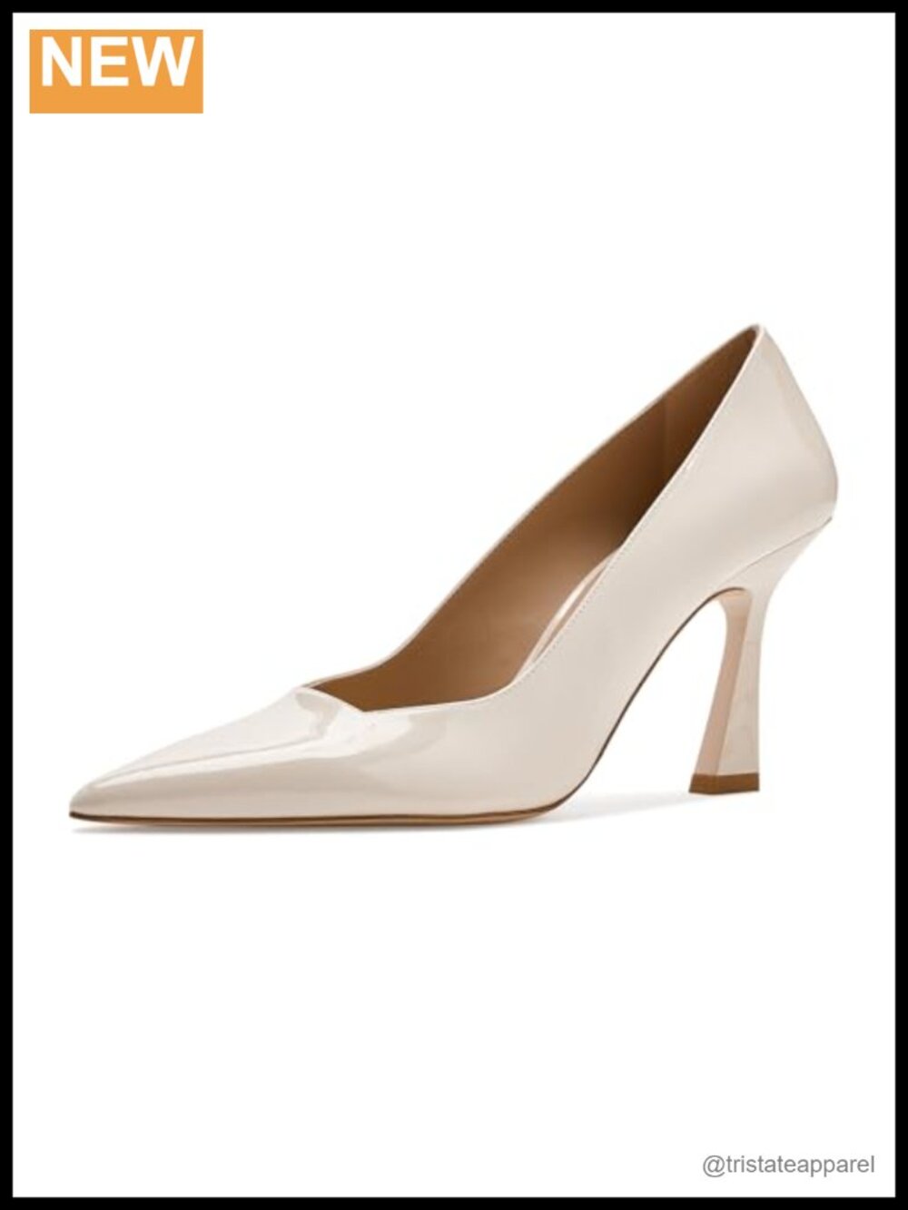 Leather Pointed Toe Stiletto Heel Pumps Formal Evening Slip-On